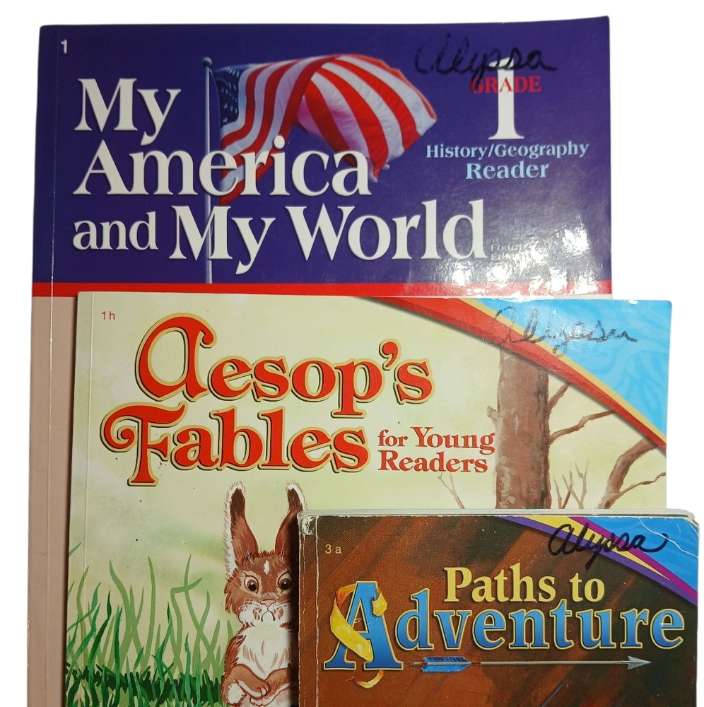 3 Educational Geography, Reading Abeka Books for Grades 1-3